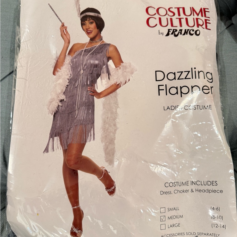 Adult Medium Franco Dazzling Flapper Costume